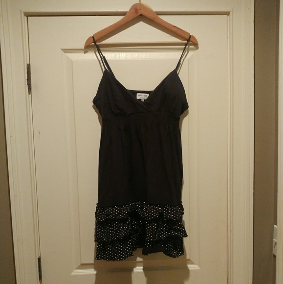 Cute PINK Black & White Ruffled Sundress! L - Picture 2 of 7